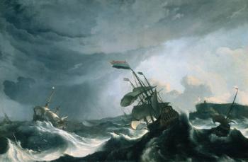 盧多爾夫 巴尅赫伊森 Ships in Distress in a Heavy Storm